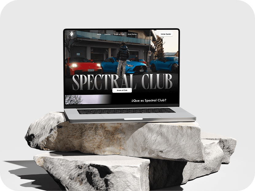 Proyecto Spectral Club - Web y logo